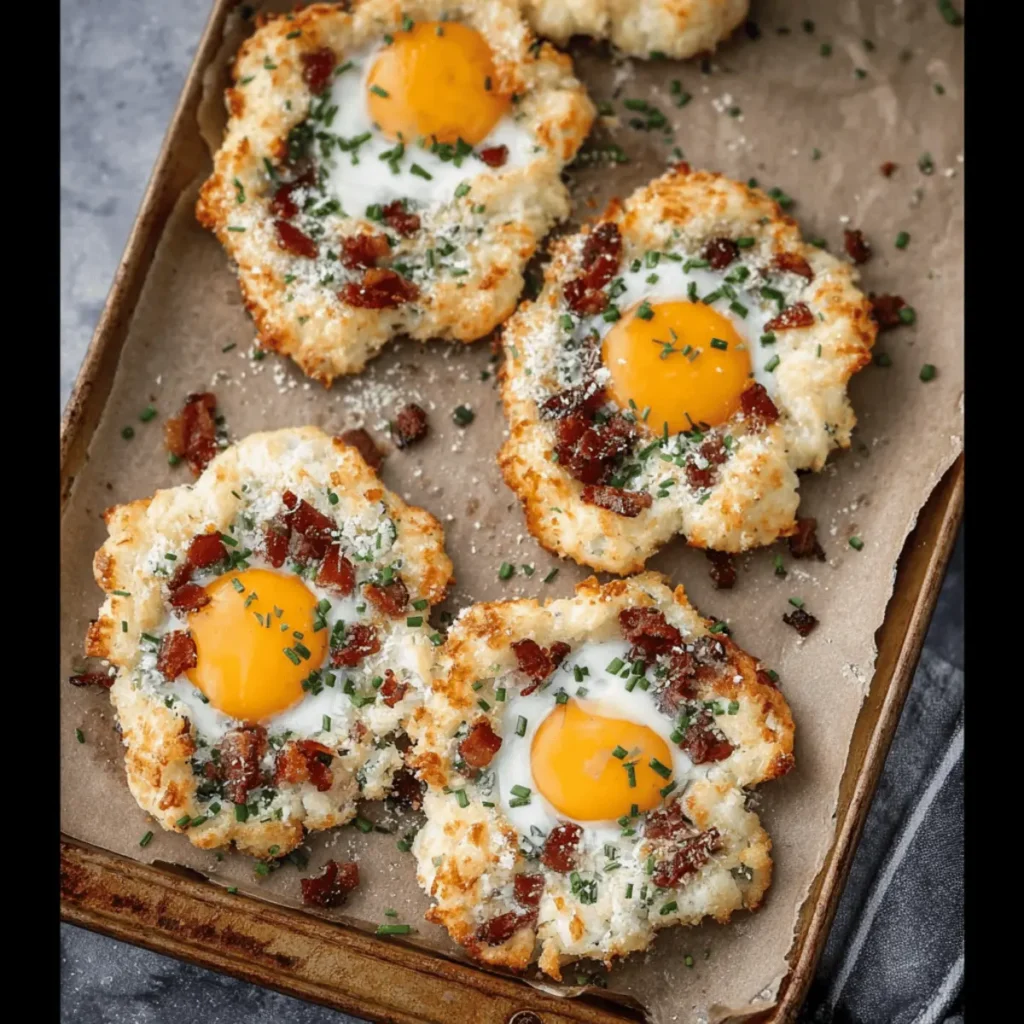Bacon Parmesan & Chive Egg Clouds