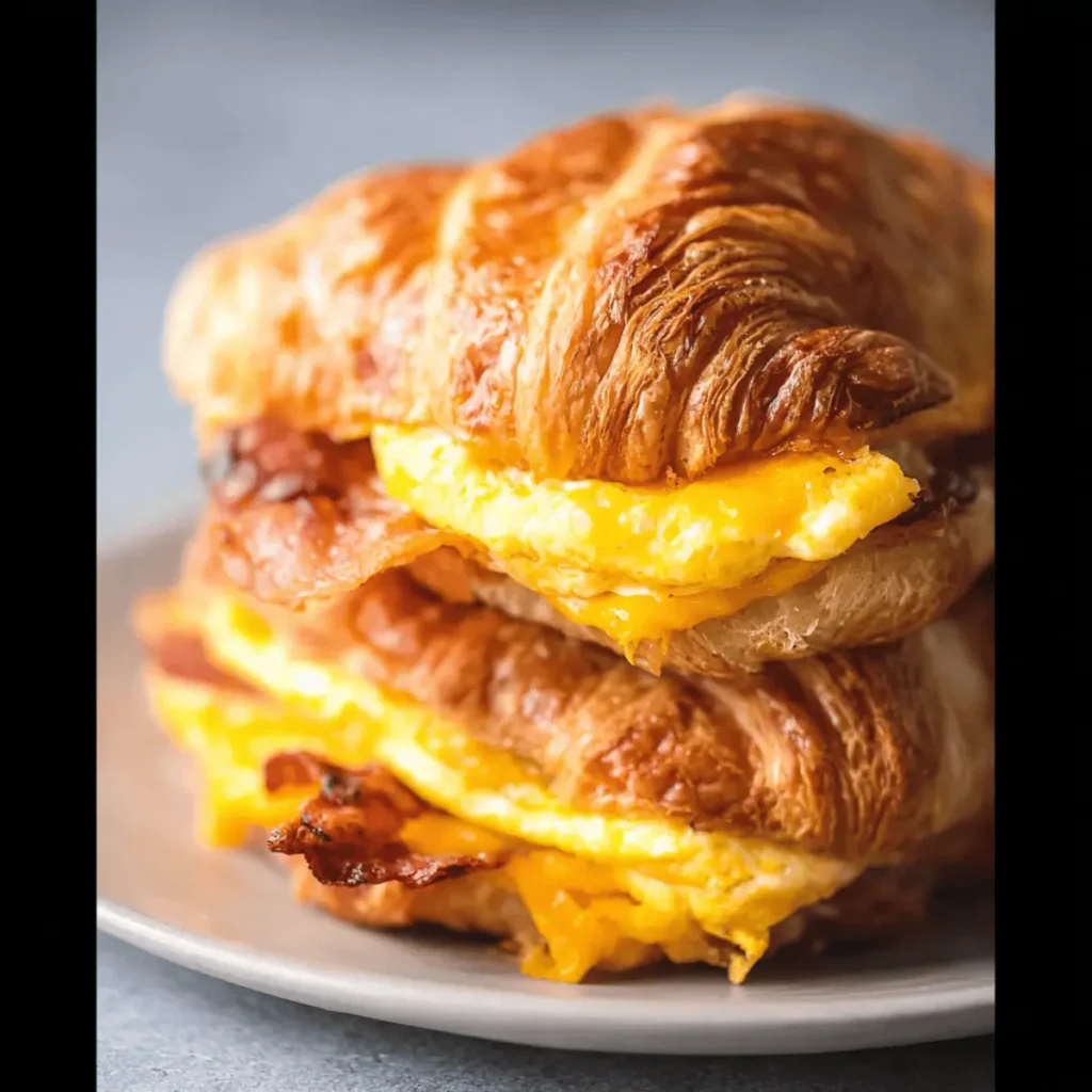 Breakfast Croissant Sandwiches