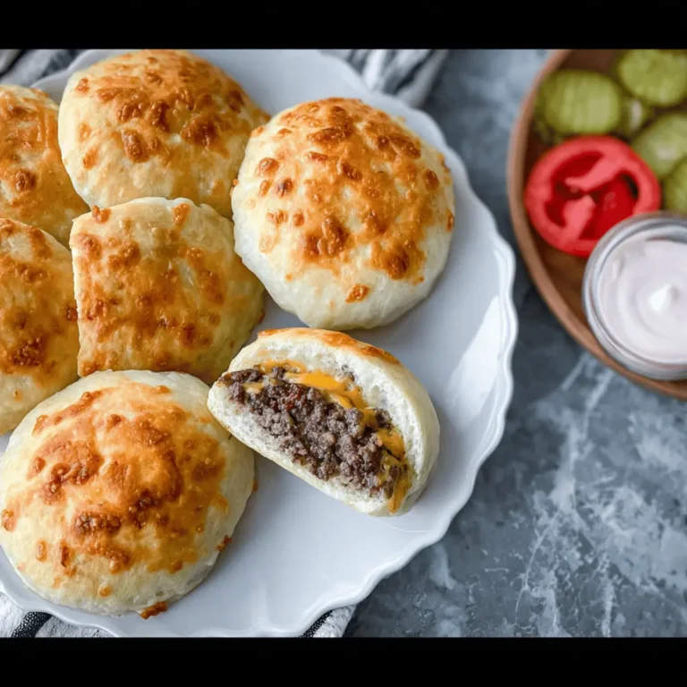 Cheesy Beef Biscuit Bombs