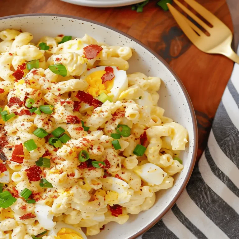 Creamy Deviled Egg Pasta Salad