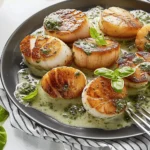 Creamy Pesto Scallops Recipe