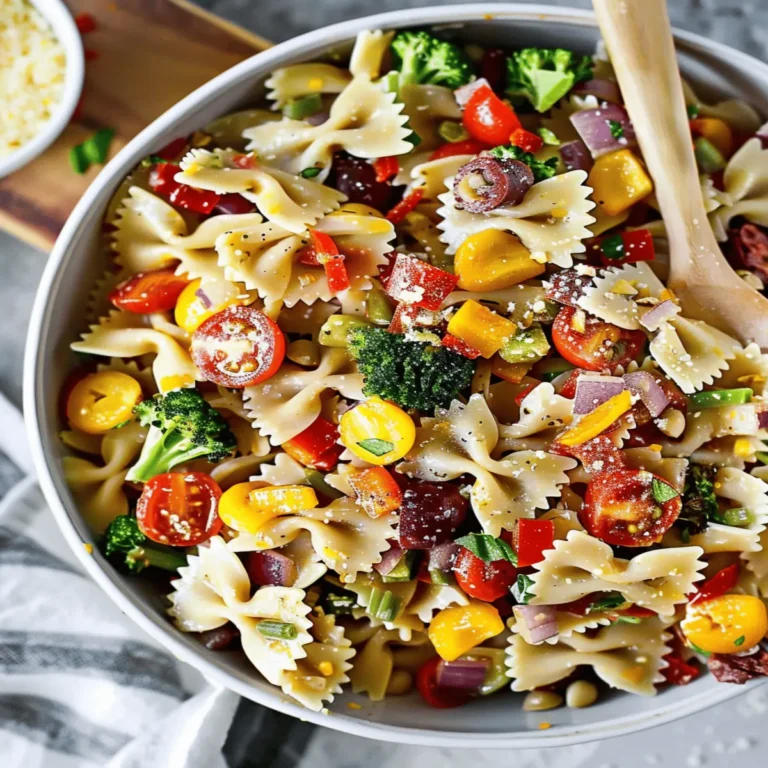 Easy Italian Bow Tie Pasta Salad