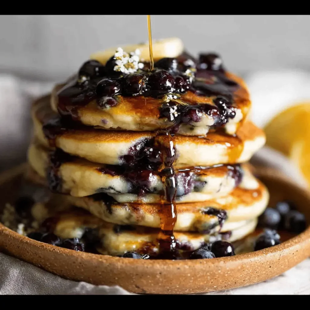 Fluffy Blueberry Pancakes