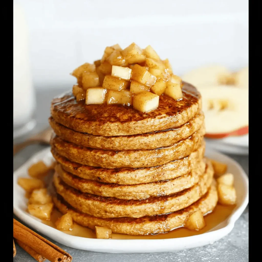 Healthy Apple Cinnamon Pancakes