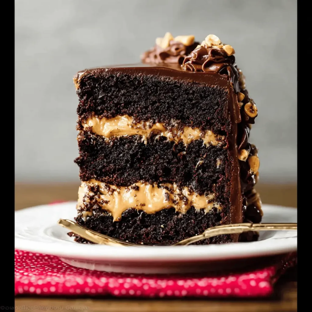 Rich Chocolate Peanut Butter Cake