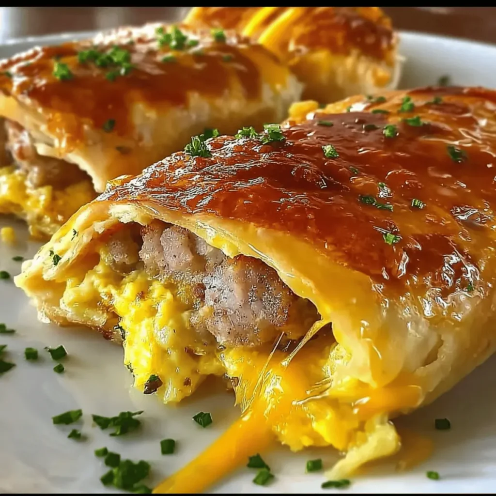 Sausage Egg and Cheese Breakfast Roll-Ups