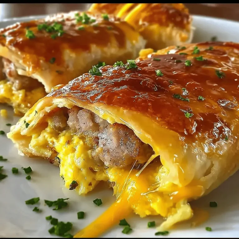 Sausage Egg and Cheese Breakfast Roll-Ups