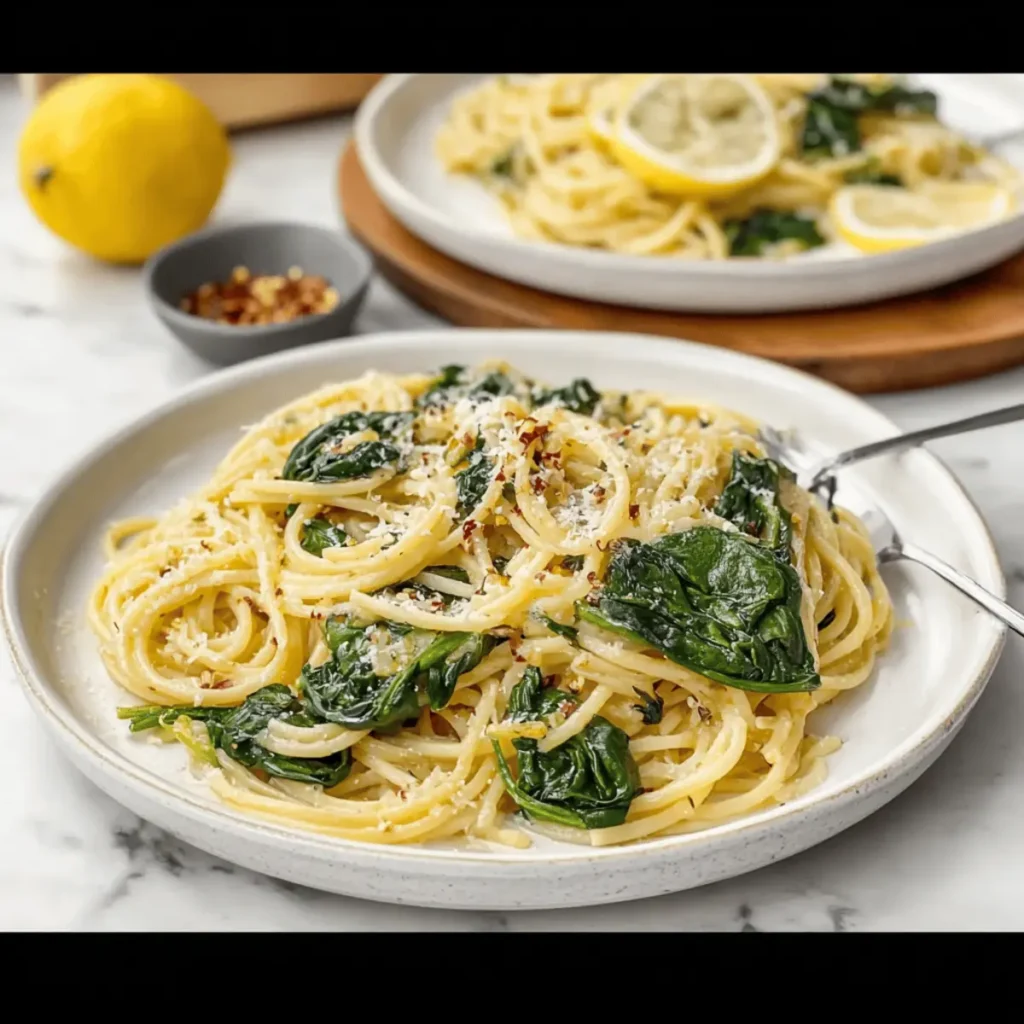 Spinach Lemon Pasta