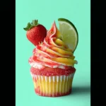 Strawberry Mango Margarita Cupcakes