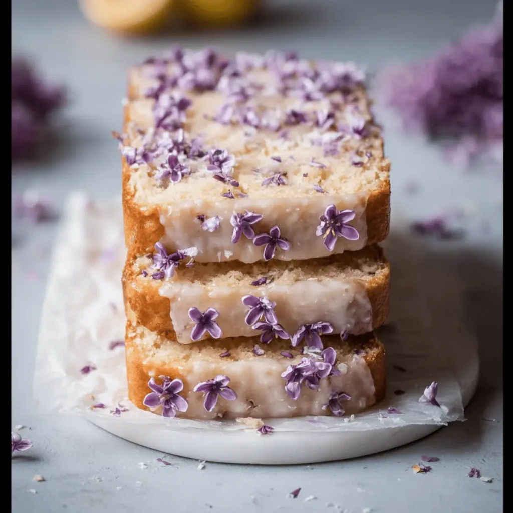 Vegan Lemon Lilac Cake