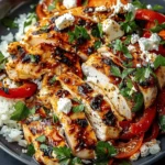 Baked Chicken with Crispy Feta & Vinaigrette