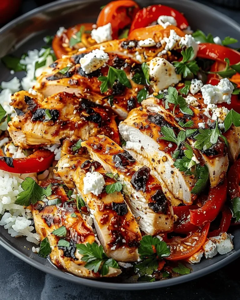 Baked Chicken with Crispy Feta & Vinaigrette