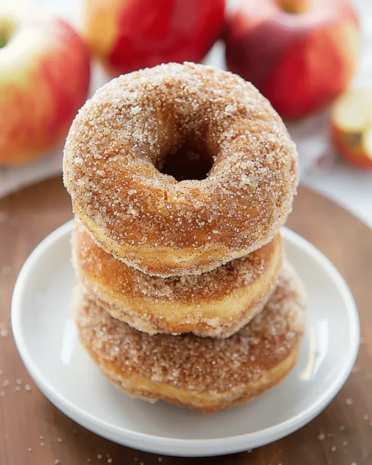 Brown Butter Apple Cider Donuts with Cinnamon Sugar