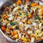 Butternut Squash Pasta with Sausage – Creamy & Comforting