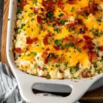 Cheesy Cauliflower Rice Casserole