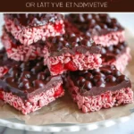 Chocolate Covered Cherry Rice Krispies Treats