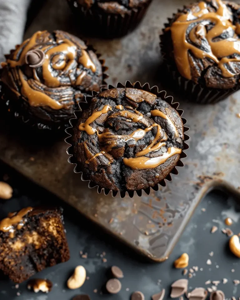 Chocolate Peanut Butter Swirl Muffins [35 Minutes]