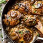 Cider Braised Chicken with Caramelized Onions