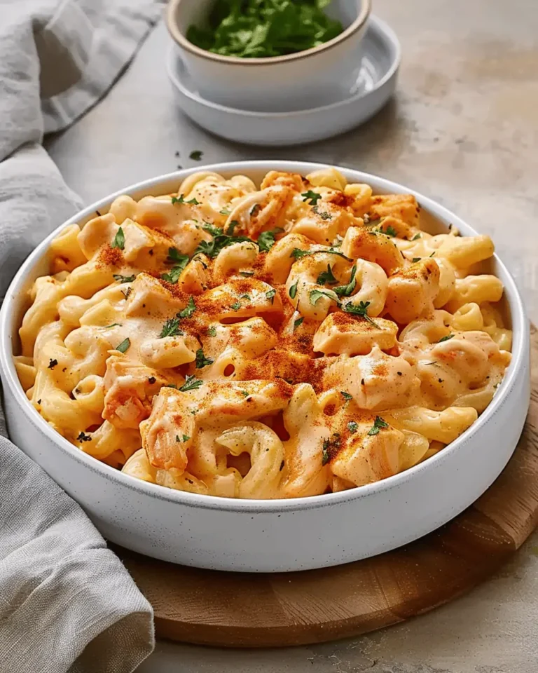 Creamy Buffalo Chicken Mac and Cheese
