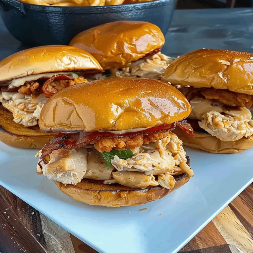 Crockpot Marry Me Chicken Sandwiches