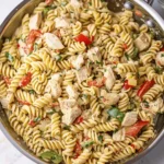 Easy Creamy Chicken Pasta With Bell Peppers