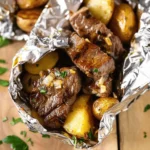 Garlic Steak & Potato Foil Packets