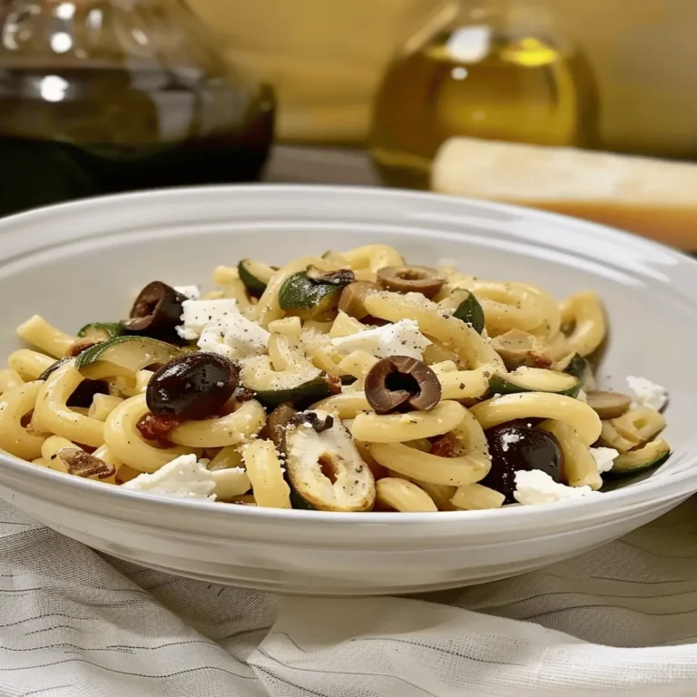 Greek Pasta with Feta & Olives