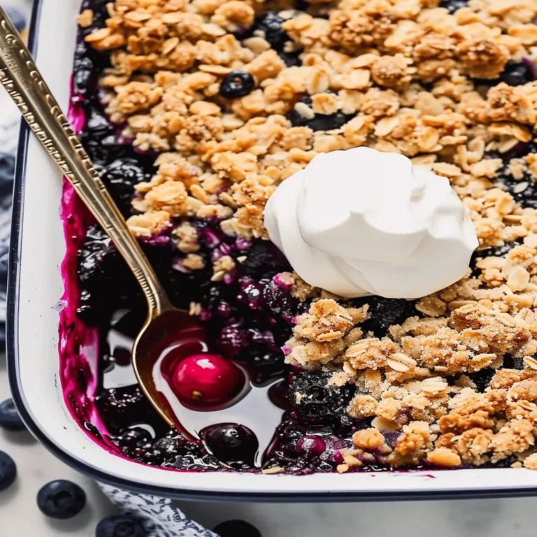 Homemade Blueberry Crisp