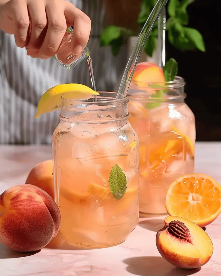 Homemade Peach Lemonade