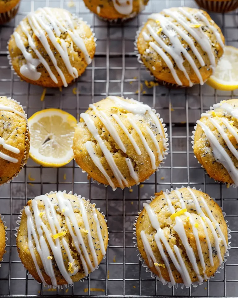 Lemon Poppy Seed Muffins with Icing