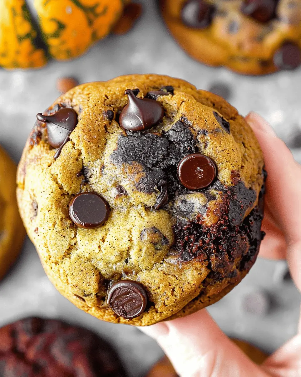 Pumpkin Spice Double Chip Cookies