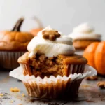 Pumpkin Spice Muffins with Cream Cheese Frosting