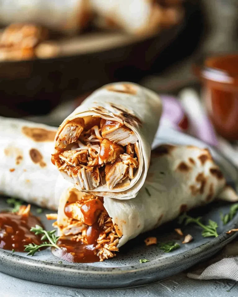 Quick BBQ Chicken Wraps
