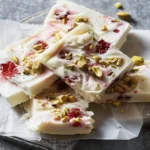 Raspberry and Pistachio Yogurt Bark