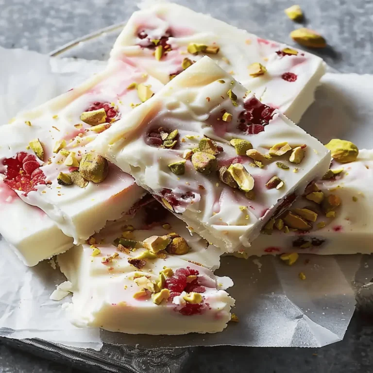 Raspberry and Pistachio Yogurt Bark