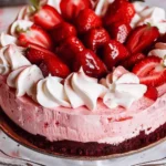 Red Velvet Strawberry Cheesecake