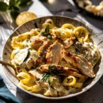 Simple Chicken Zucchini Alfredo Pasta