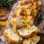 Soft Garlic Herb Cheddar Cheese Bread