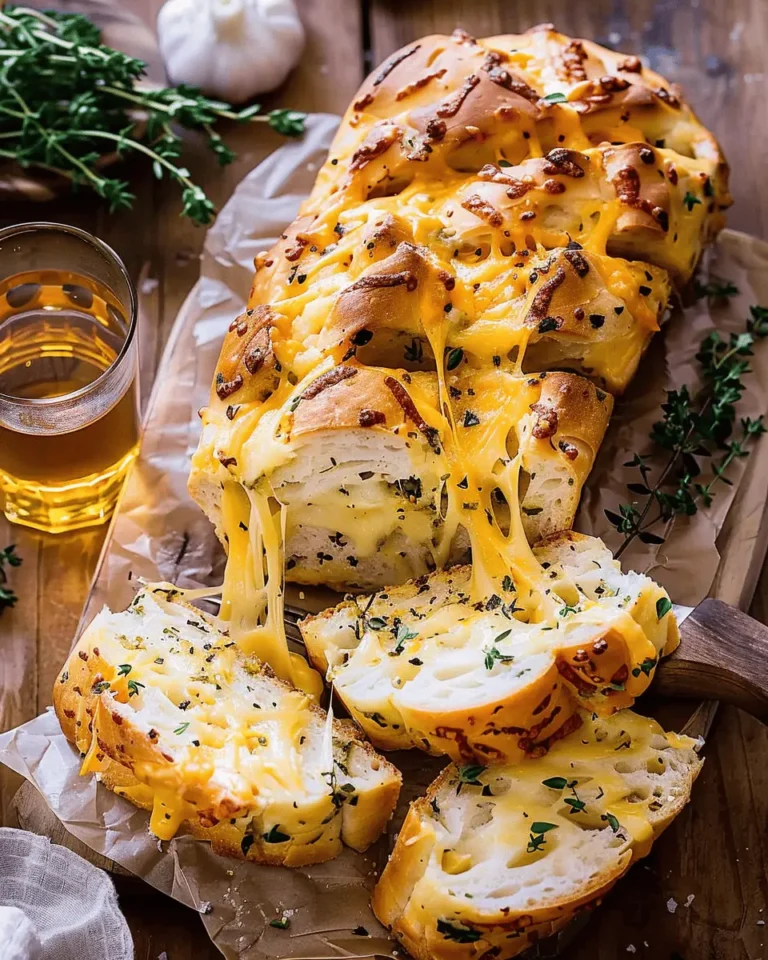 Soft Garlic Herb Cheddar Cheese Bread