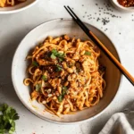 Spicy Peanut Chicken Noodles