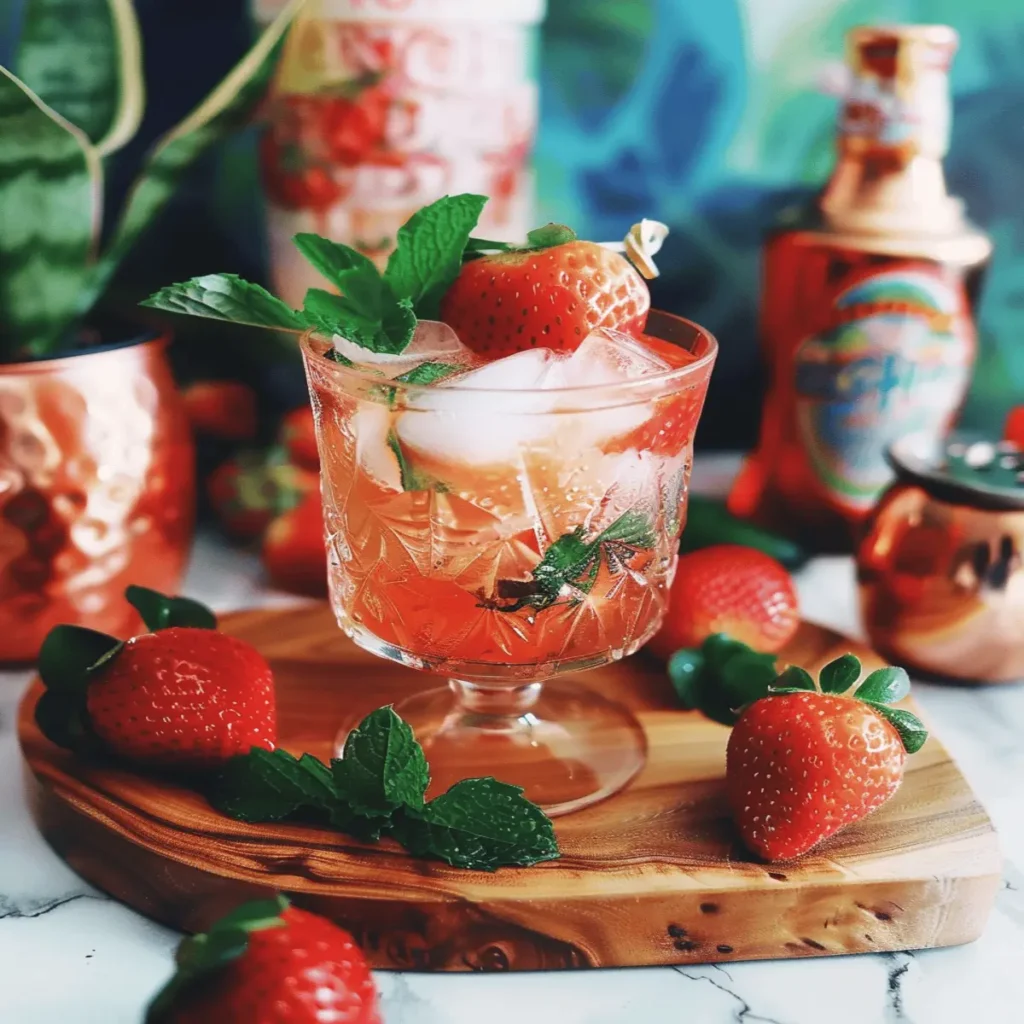 Strawberry Mezcal Cocktail