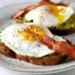 Sweet Potato Toast with Fried Eggs