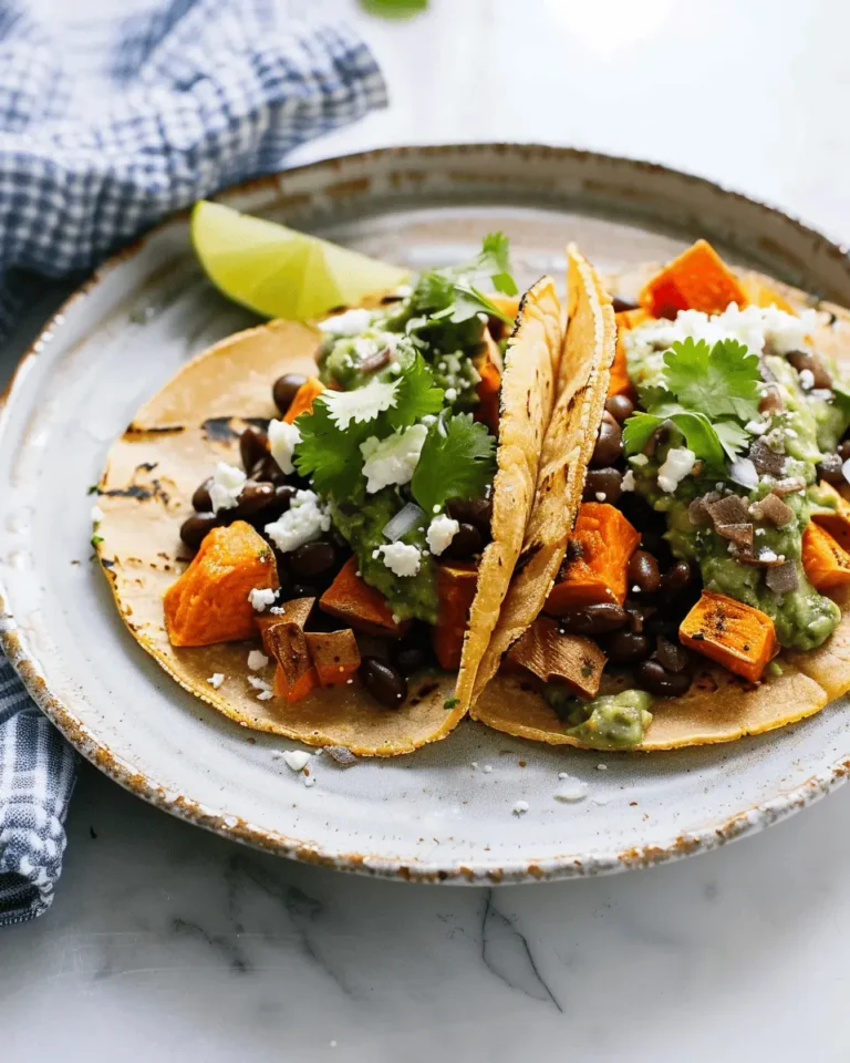 Sweet Potato and Black Bean Tacos