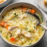 Lemon Chicken Orzo Soup