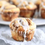 Cinnamon Roll Muffins with Glaze
