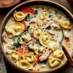 Creamy Chicken Tortellini Soup