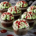 Zombie Brain Cupcakes