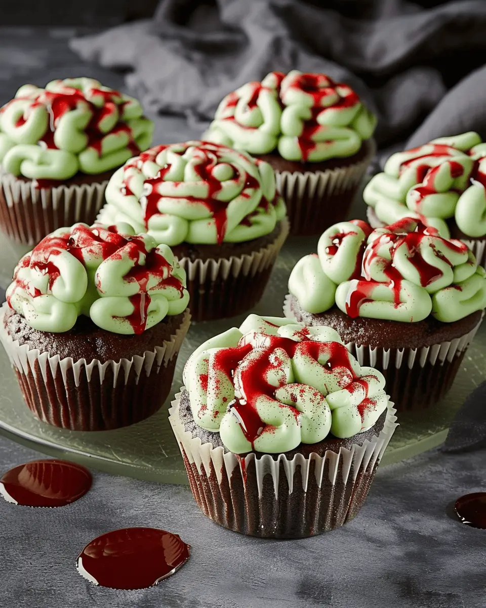 Zombie Brain Cupcakes: Easy and Fun Treats for Halloween Celebrations