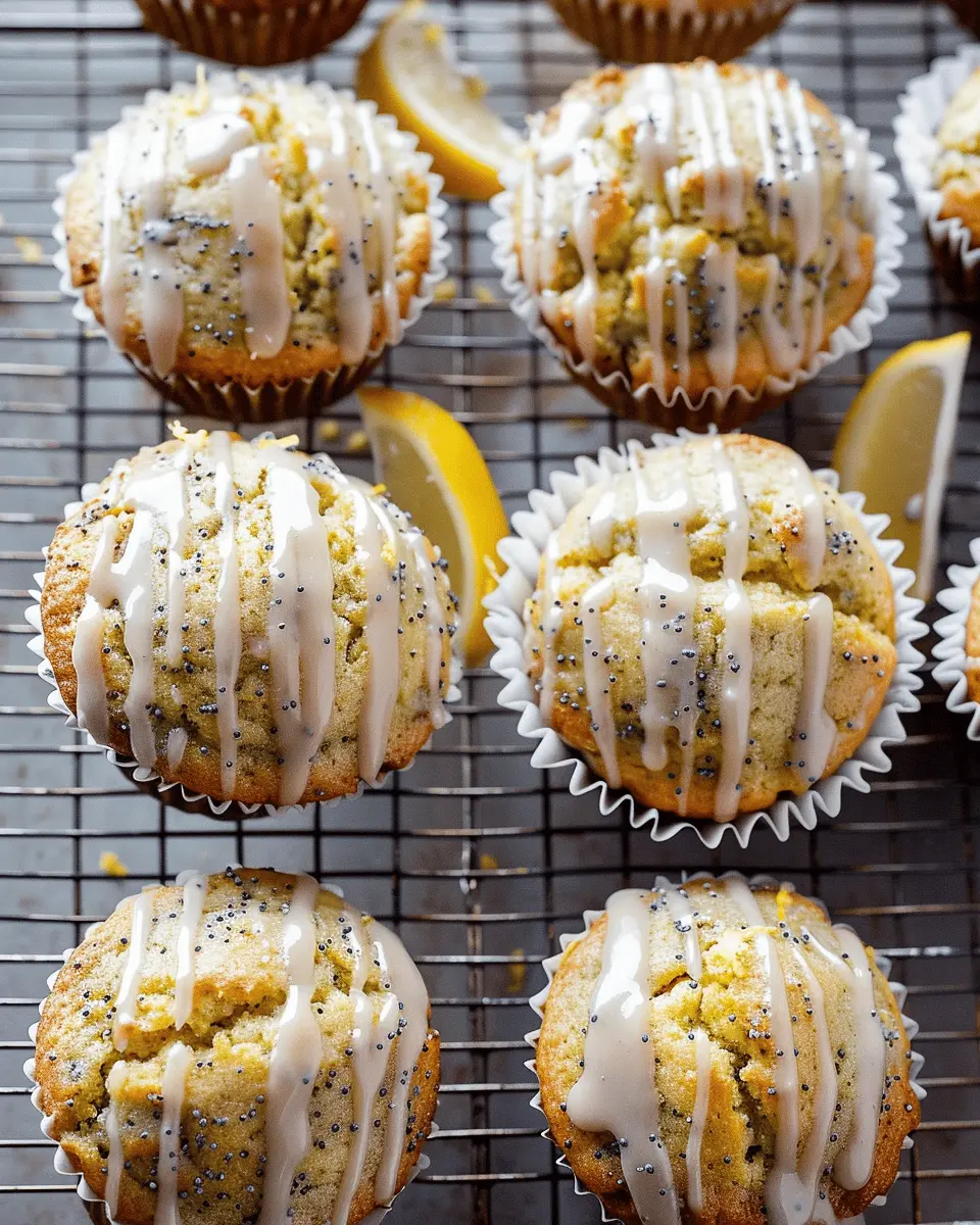 Lemon Poppy Seed Muffins with Icing: A Zesty Morning Treat