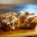 Cinnamon Roll Pumpkin Bread with Cream Cheese Glaze